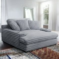 thumbnail image 1 of Oversized Cozy Chaise Lounger with Dual Cup Holders & USB/USB-C Charging Ports (65.5" x 64" x 37"), 1 of 12