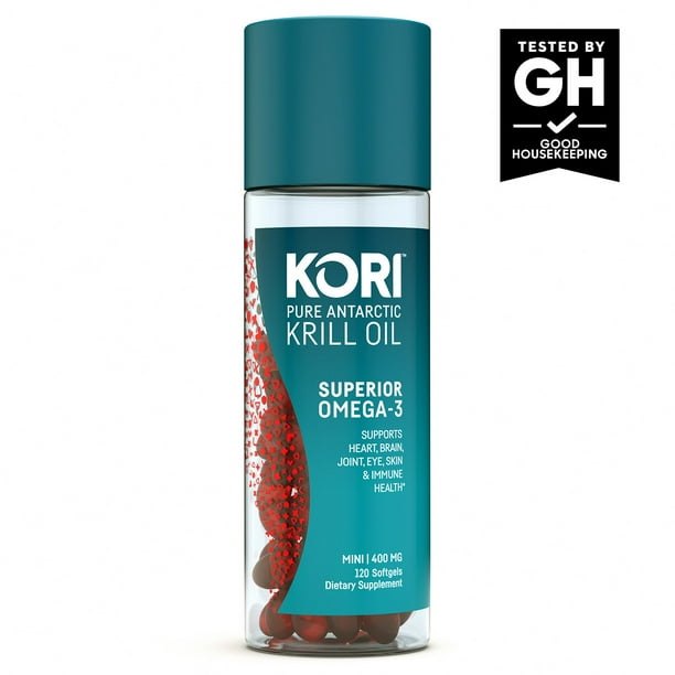 Kori Pure Antarctic Krill Oil Multi-Benefit Omega-3 Mini Softgels