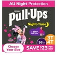 thumbnail image 1 of Pull-Ups Night-Time Potty Training Pants for Girls, Sizes 2T-4T, 1 of 13