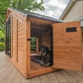 thumbnail image 8 of Backyard Discovery 7' x 5' Cedar Wood Dog Kennel w/ Feeding Door, 8 of 13