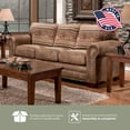 thumbnail image 2 of Wild Horses Rustic Faux-Leather Sleeper Sofa, 2 of 16