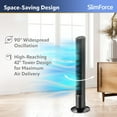 thumbnail image 3 of Lasko SlimForce 42" High Velocity Oscillating Tower Fan with Remote Control, T42215, 3 of 15