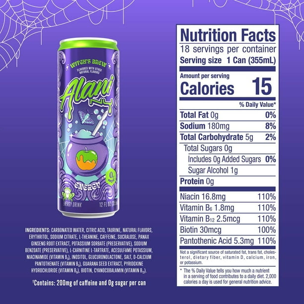 Alani Nu Energy Witch's Brew, 12 fl. oz., 18 pk. - Samsclub.com