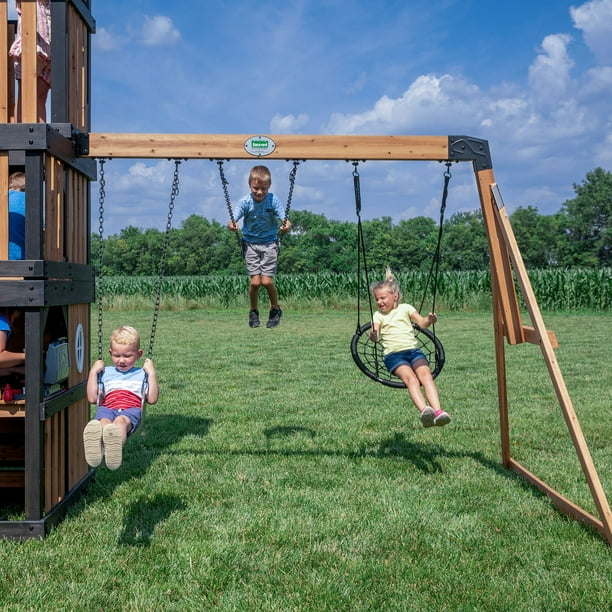 Backyard Discovery Mystic Tower Cedar Swing Set - Samsclub.com