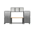 thumbnail image 1 of Seville Classics UltraHD® 6-Piece Steel Garage Cabinet Storage Set With Height Adjustable Workbench, 12 Feet Wide, 1 of 17