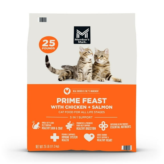 Member's Mark™ Prime Feast with Chicken + Salmon Dry Cat Food, 25 lbs.
