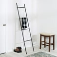 thumbnail image 2 of Honey-Can-Do Steel Ladder Blanket Rack, Black, 2 of 6
