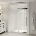 thumbnail image 2 of OVE Decors Selby 55-1/2 - 60"W x 74"H Frameless Sliding Shower Door with Clear Glass, 2 of 9