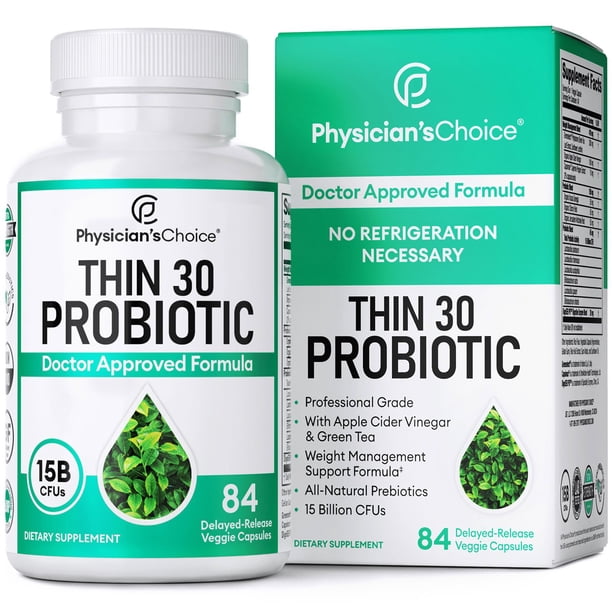 Physician's Choice Thin 30 Probiotics Weight Loss Capsules, 15 Billion CFU  (84 ct.)