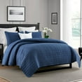 thumbnail image 1 of Swift Home Oversized Crinkle Enzyme Wash Quilted Coverlet, Assorted Sizes, 1 of 6
