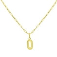 thumbnail image 1 of Initial Paperclip Chain Pendant Necklace in 14K Gold, 1 of 5