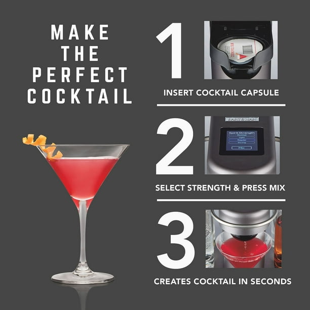 Bartesian 55303 Premium Cocktail Machine, Includes Variety Pack of