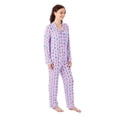 thumbnail image 2 of DreamMark Women's 2-Piece Holiday Notch Collar Pajama Set, 2 of 12