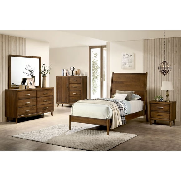 Zuma 4-Drawer or 5-Drawer Chest in Walnut