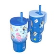thumbnail image 2 of Zak Designs 16-oz Stainless Steel Double-Wall Tumbler for Kids with Straw, 2-Piece Set, 2 of 7