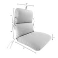 thumbnail image 2 of Sunbrella 22" x 45"  Solid Rectangular Knife Edge Outdoor Chair Cushion with Ties and Hanger Loop, 2 of 6