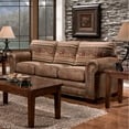 thumbnail image 14 of Wild Horses Rustic Faux-Leather Sleeper Sofa, 14 of 15