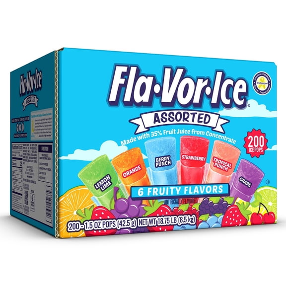 Fla-Vor-Ice Giant Pops, 1.5 oz., 200 pk.