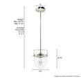 thumbnail image 4 of Hunter Karloff with Clear Glass Pendant Ceiling Light Fixture, 4 of 7