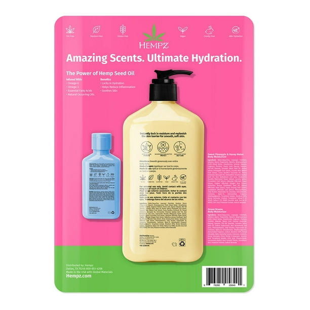 Hempz Hydrating Herbal Body Moisturizer Pack