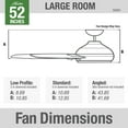 thumbnail image 3 of Hunter 52" Cassius Outdoor Ceiling Fan With Pull Chain, Choose Color, 3 of 15