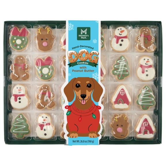 Member's Mark Hand-Decorated Dog Cookies, 24 count