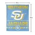 thumbnail image 7 of Logo Brands Southern University Jaguars 60"x70" Super Plush Blanket, 7 of 7