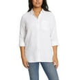 thumbnail image 1 of Nine West Women's Long Sleeve Double Gauze Button Up, 1 of 7