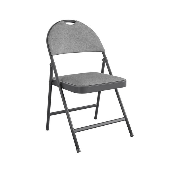 COSCO SmartFold Padded Fabric Folding Chair, Single and 4 Pack