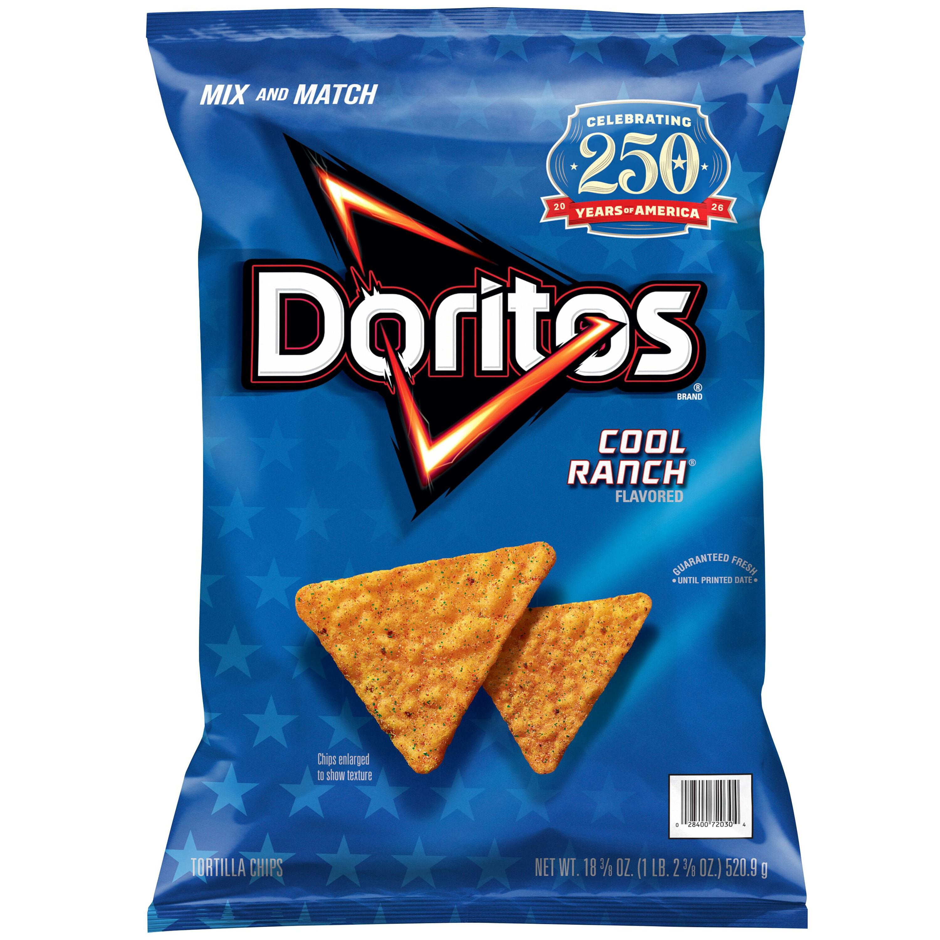 Doritos Cool Ranch Tortilla Chips, 18.38 oz.