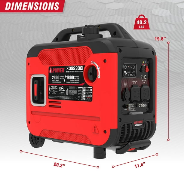2300 / 1800-Watt AiPower Lightweight Portable Inverter With CO
