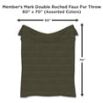 thumbnail image 5 of Member's Mark Ruched Faux Fur Throw, 60" x 70", 5 of 6