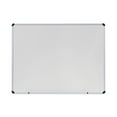 thumbnail image 1 of Universal Melamine Dry Erase Board, 48" x 36", White, Black/Gray Aluminum/Plastic Frame, 1 of 8