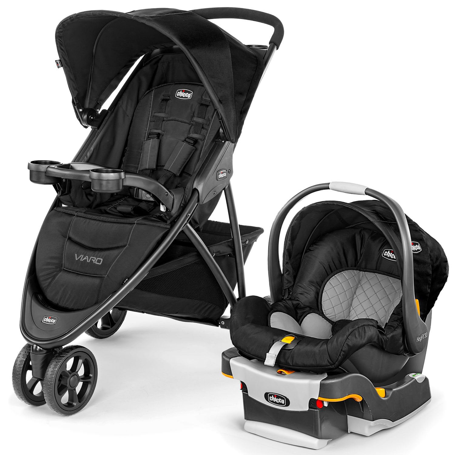 【ピコロ 】 Chicco Viaro Quick-Fold Travel System, Black - Samsclub.com