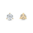 thumbnail image 5 of Round Cut Diamond Martini Set Stud Earrings in 14K Gold, 5 of 8