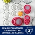 thumbnail image 2 of Anchor Hocking TrueSeal 20-Piece Glass Food Storage Containers with Lids Set, 2 of 4