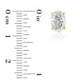 thumbnail image 4 of Lab Created 2.00 CT. T.W. Fancy Cut Diamond Stud Earrings in 18K Gold, 4 of 5