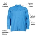 thumbnail image 3 of Habit Men's Long Sleeve 50+ UPF Fishing Shirt, 3 of 9