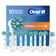 thumbnail image 1 of Oral-B CrossAction Electric Toothbrush Replacement Brush Heads, 10 ct., 1 of 7