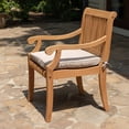 thumbnail image 8 of Cambridge Casual Mosko Teak Outdoor Dining Patio Set, 5pc, 8 of 11