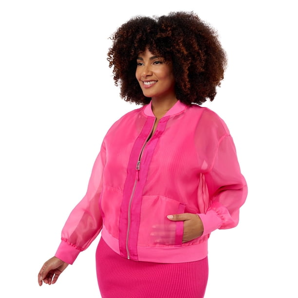 Edited by Remi Bader Women's Sheer Bomber Jacket - Samsclub.com