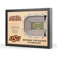 thumbnail image 1 of YouTheFan Oklahoma State Cowboys 25-Layer Football Stadium View 3D Wall Art, 1 of 5