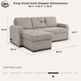 thumbnail image 2 of Serta Hayden Convertible Sectional Sofa, 2 of 10
