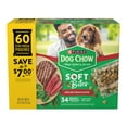 thumbnail image 1 of Purina Dog Chow Grilled Steak Flavor, Adult Soft Bites Dog Food, 60 ct., 1 of 9