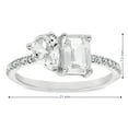thumbnail image 3 of Lab Created Ruby & White Sapphire Diamond Ring in 14K Gold, 3 of 4