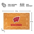 thumbnail image 3 of Logo Brands Wisconsin Badgers Coir Outdoor Mat, 3 of 3