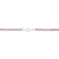 thumbnail image 3 of Lab Created Round Cut Gemstone Tennis Bracelet in Sterling Silver, 3 of 5