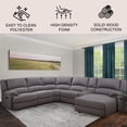 thumbnail image 2 of Fletcher 6-Piece Fabric Reclining Sectional, Gray, 2 of 10