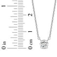 thumbnail image 6 of Round Cut Diamond Solitaire Necklace in 18K Gold, 6 of 7