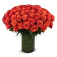 thumbnail interactive-video image 1 of Member's Mark Rose Vase Arrangement, 100 stems, choose color, 1 of 7